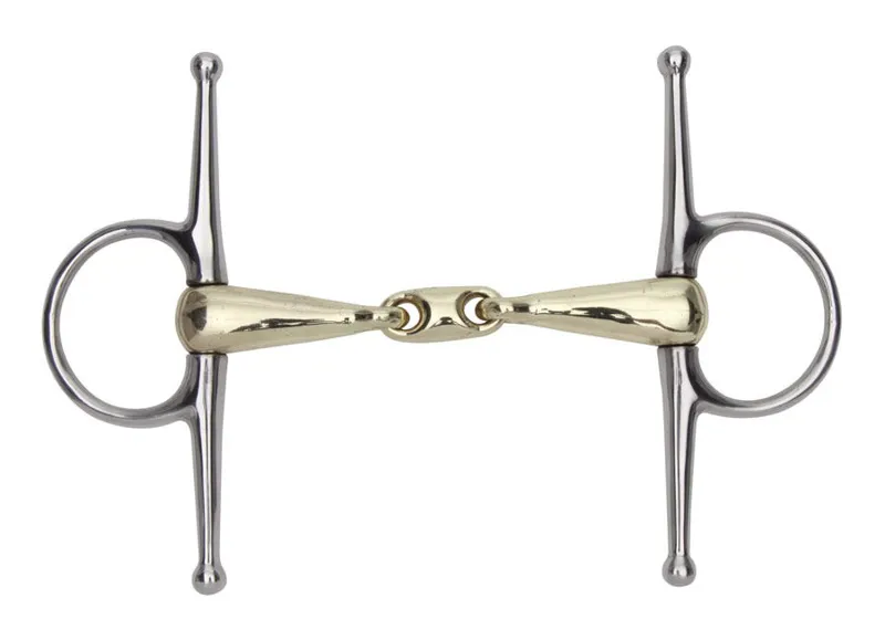 Shires Brass Alloy Fulmer Snaffle with Lozenge
